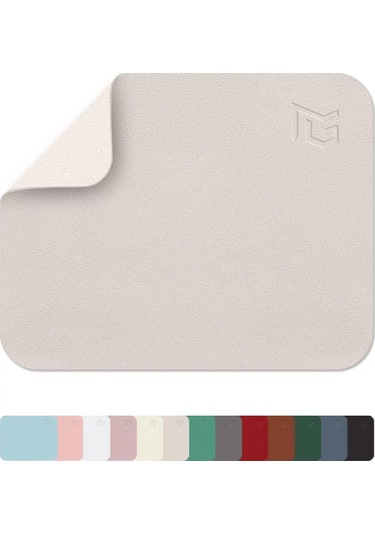 Gimarz Kürklü Deri Küçük Açık Gri Mouse Pedi 213412107