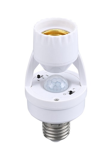 Symbee E27 Ir Hareket Sensörlü Led Lambat Tutucu, Evsel Kullanim, 100-240v, Akıllı Işık Kontrolü, Kablosuz Kurulum, Beyaz 50w Max