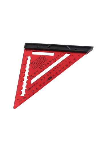 Geeksen Alüminyum Alyaşlı Ahşapçı Triangel Çizgicide: Kesin Ölçek, Çıkarılabilir Kısa Cetvel Ve Dayanıklı Yapı - Gümüş