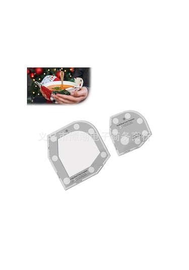 Wezone 8 İnç Akrilik Bowl Cozy Şablonu - Ev İçin Konforlu Kase Yapımı Dikiş Ölçü Aracı DiğER