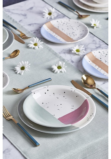 Neva N3265 İzgi 24 Parça Yemek Takımı