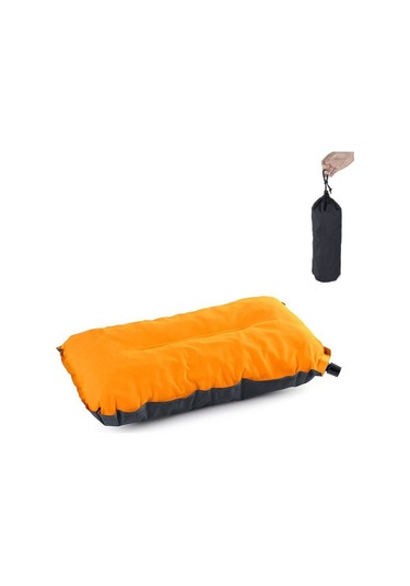 Şişme Sünger Yastık Kamp Seyahat Yastık Kumaş + Tpu Kafa Dayanağı Yastık 001