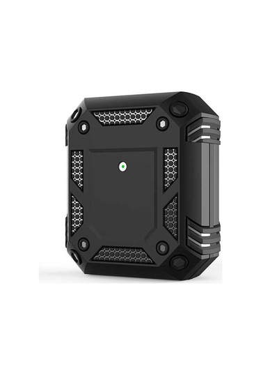 Ekılıf - Airpods 1.nesil Uyumlu - Kılıf Darbelere Karşı Dayanıklı Koruyucu Silikon Kılıf Airbag 15 - Siyah