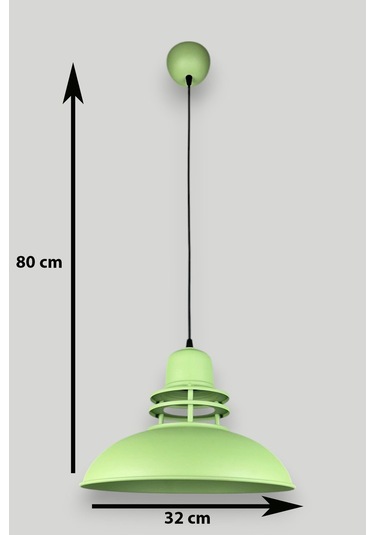 Fener Özel Tasarım Modern Salon - Mutfak - Cafe Yeşil Tekli Sarkıt Avize Yeşil