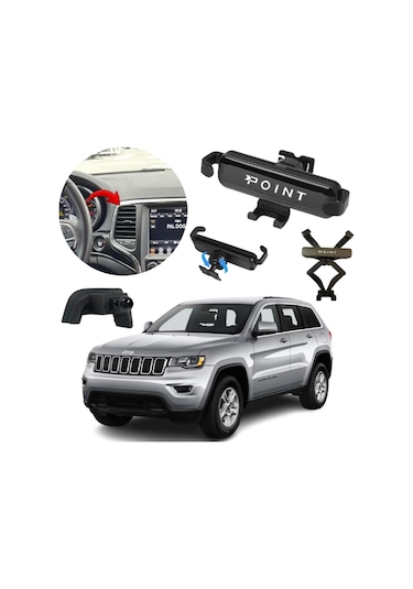 Jeep Grand Cherokee Araca Özel Cep Telefon Tutacağı Robotik Oynar Başlık 2011-2018 Arası Profesyonel