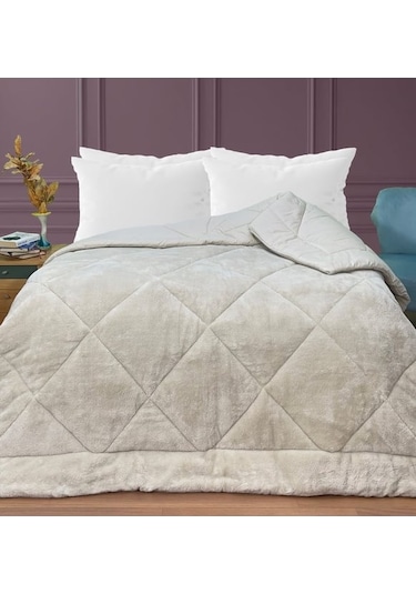 Welsoft Yün Yorgan Çift Kişilik Viscoleff Bej - Krem