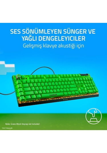 Razer Blackwidow V4 X Kablolu Klavye Minecraft Edition Rz03-04704