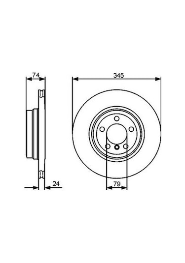 Bmw 7 E66 730ld 3.0 2005-2008 Bosch Arka Disk 2 Adet