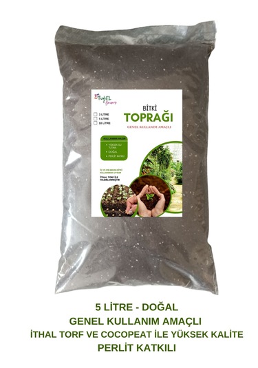 Bitki Toprağı 5 Litre İç-dış Mekan-perlit Katkılı