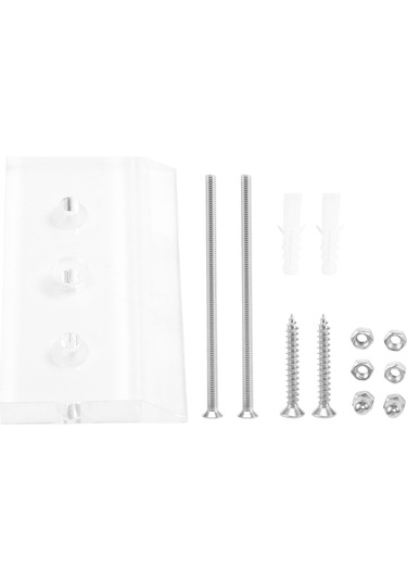 Duvara Monte Güverte Ekranı Lüks Kaykay Depolama Tutucu Rafı Şeffaf Renk Çok Renkli