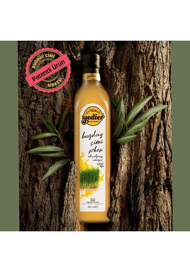 İçilebilir Doğal Fermantasyon Katkısız Patentli Buğday Çimi Sirke