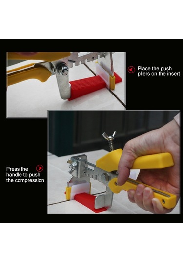 Sones 100 Adet Fayans Zemin Bulucu Ekleme Fayans Düzleştirici Kama Düzleştirme Makinesi Plaka Düzleştirme Sistemi Yardım Aracı Og6480