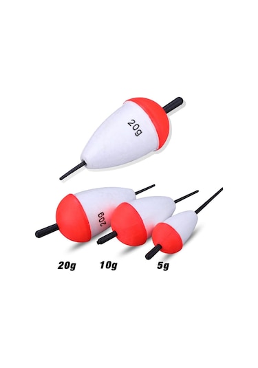 Sougayilang 5-20g Balıkçılık Eva Balık Şamandıra Şamandıra Işık Olta Takımı Aksesuarı Şamandıra Aracı 20g