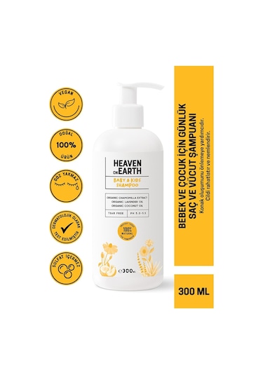 Heaven on Earth Bebek ve Çocuk Şampuanı 300 ML