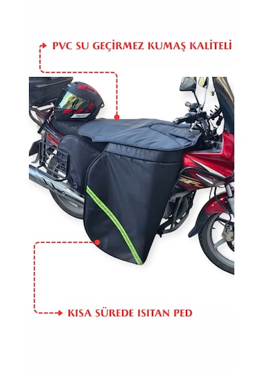 Vitesli Diz Örtüsü Rüzgar Koruma Kalın Özel Yapım-2308 Siyah