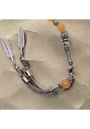 Kesebe Doğal Taşlı Tespih Çok Renkli