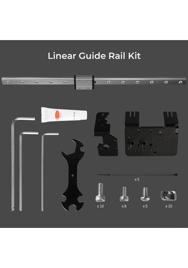 Suofeng Ender-3 Serisi İçin 320mm Mgn12 Lineer Ray Kiti - 50g Gümüş
