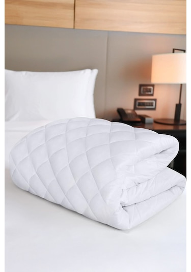 %100 Mikrofiber Kapitone Yatak Koruyucu Alez Full Kenar Çarşaf Fitted Tek Çift Battal Bebek Beyaz