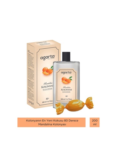 Agarta 80 Derece Mandalina EDC Kolonya 200 ML