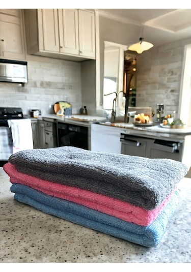 Technow Misclean Mikrofiber Mutfak Temizlik Bezi 40 40 Cm 3 Renk