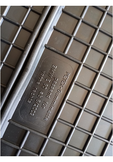 Bmw E60 Kauçuk Siyah Paspas Takımı Alman Petex