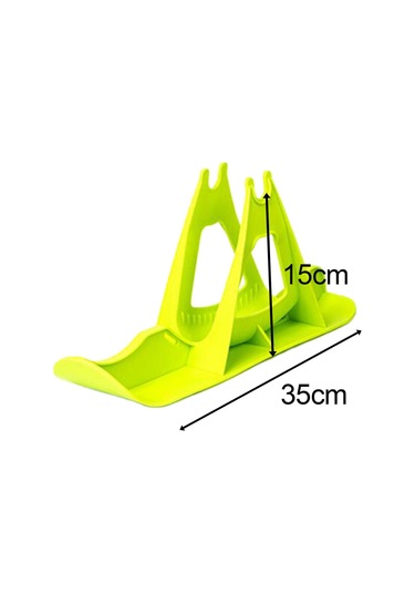 Suntek Kış Kar Kızağı Bisiklet Kayak Kızak Spor Yeşil Yeşil