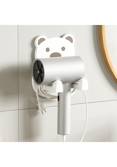 Wondernest Yok, Saç Tutucu Raf, Punch Makinesi Lichen Kurutma Fön Banyo Sw Beyaz