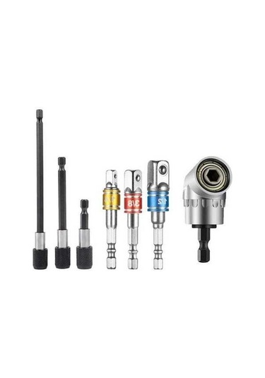 Tongxida 105 Dönüşlü Tornavida Seti - 7 Parça, Manyetik Kilitli, Adaptörlü