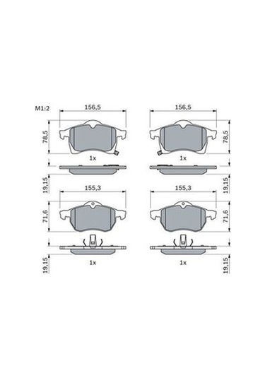 Opel Zafira A 1.6 1999-2005 Bosch Ön Balata