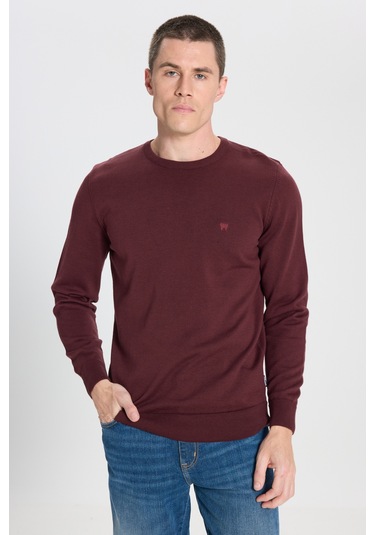 Regular Fit Normal Kesim Bisiklet Yaka Açık Yeşil Triko Kazak W8A02P299 Açık Yeşil