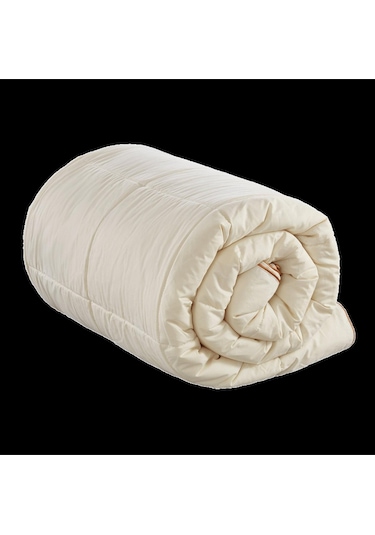 Doğal Boncuk Yün Yorgan Tek Kişilik Yün Yorgan Çift Kişilik Yün - L Beyaz