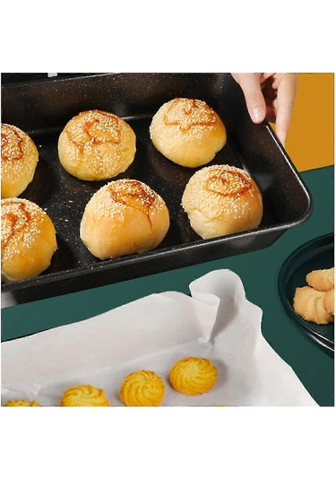 Adet Dikdörtgen Pizza Pottamagoyaki Yumurta Tavası, Maifan Taşı, Cam İçin Haşlanma Önleyici Sap 11 İnç Diğer