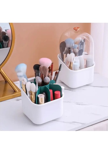 Youtek 360 Derece Dönebilen Büyük Kapasiteli Pembe Kalp Şekilli Kozmetik Saklama Kutusu, Masaj Ve Tuvalet İçin Pratik Çözüm Pembe