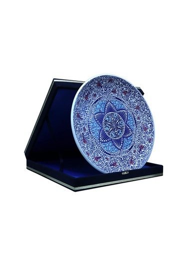 E38 El İşçiliği Çini Tabak - 30 Cm - 6520