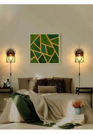 Sld Anahtar Ve Fişli Duvar Lambası 475254486 Siyah