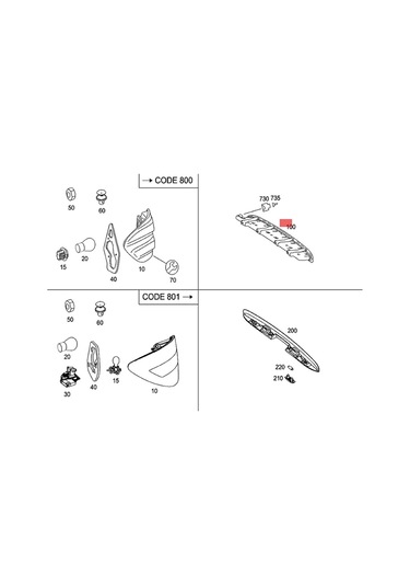 Sointeresting Mercedes-benz R/gl Sınıfı W251 X164 R500 R350 Gl 450 Üçüncü Fren Lambası Grubu 3. Arka Stop Lambası 251820115639