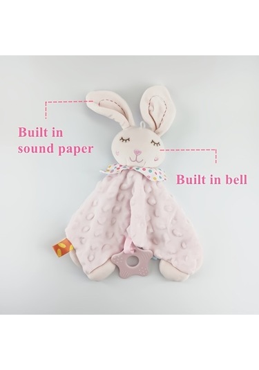 Flybuy Tükürük Tavşan Pembe Havlu Bebek Havlusu Lf