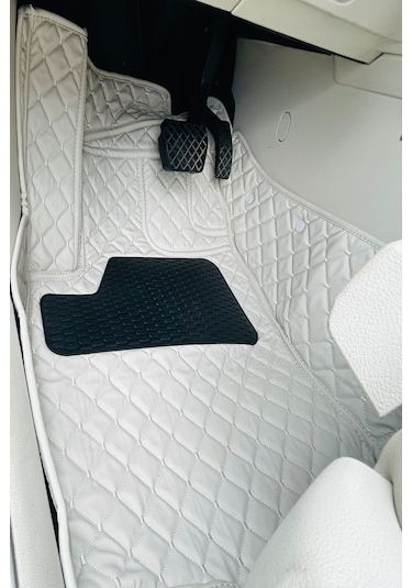 Ford Escort Beyaz Renk 8d Diamond Premium Kaymaz Deri Oto Paspas