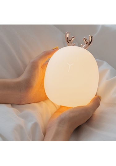 Sevimli Şarj Edilebilir Yumuşak Gece Lambası Uyku Lambası A Çok Renkli