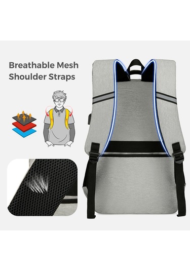 Öğle Yemeği Sırt Çantası, Erkekler Kadınlar Için Yalıtımlı Koyu Gri Diğer Çok Renkli