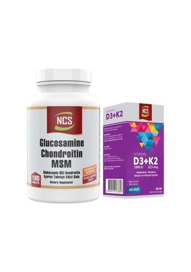 Glucosamine Chondroitin Msm Boswellia 180 Tablet Vitamin D3 K2 20 Ml