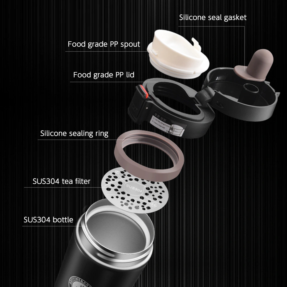 Kangvka 380ml Çift Katlı Vakumlu Paslanmaz Çelik Kahve Bardak, Isı Ve Soğuk Saklama, Drip-önlü, Taşınabilir Seyahat Kupa Beyaz Beyaz