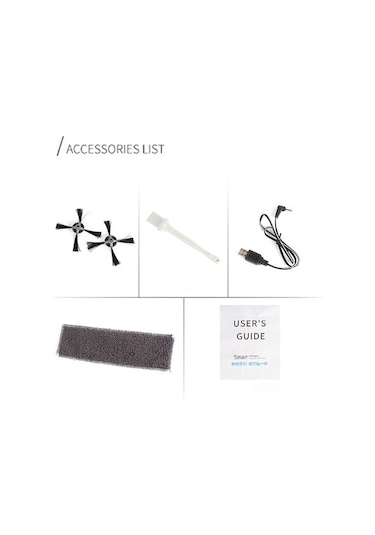 Dancemonkey Çok Fonksiyonlu Akıllı Süpürge Robot Elektrikli Süpürgesi Otomatik 3'ü Bir Arada Şarj Kuru Islak Süpürme Siyah Siyah