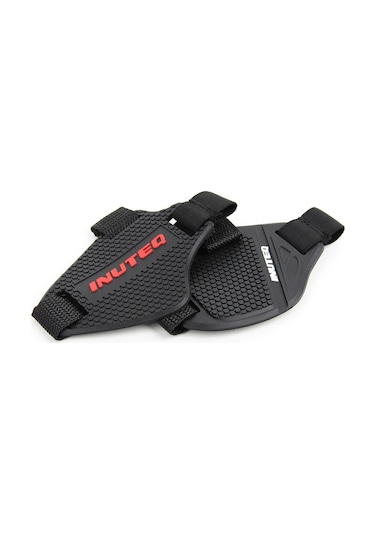 Hangfox Inuteq Motosiklet Off-road Yol Yarışı Ayaklık Koruması: Dayanıklı Malzeme, Kolay Kurulum, Unisex Tasarım Beyaz Yazı, Tek Beden Diğer