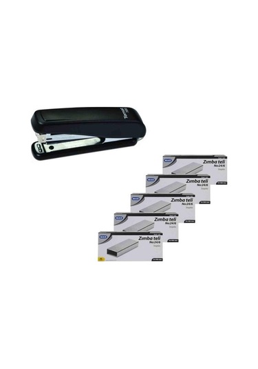 Temat Zımba Makinesi 24/6 Siyah 7000 + 5 Adet Tel