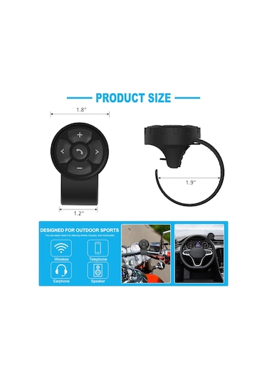 Kask Kulaklık Bluetooth Uzaktan Kumanda, Kablosuz Bluetooth