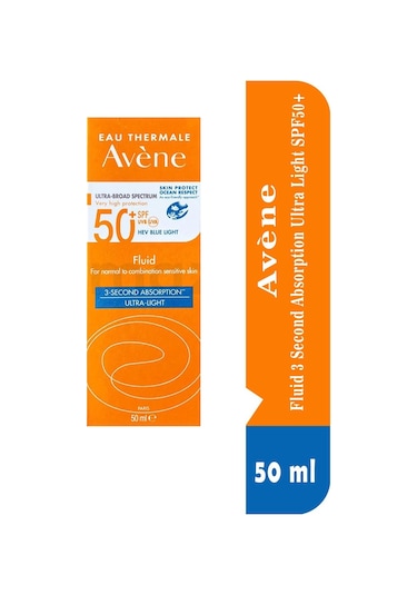 Avene Fluid 3 Second Absorption Ultra Light Güneş Kremi SPF50+ 2 x 50 ML