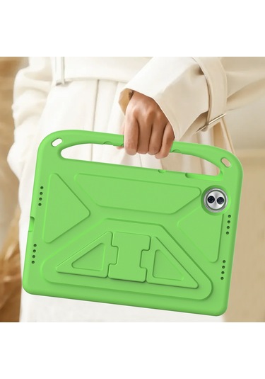 Honor Pad 10 Kılıf El Tutacağı Destekli Tablet Eva Kılıfı - Yeşil Tablet Kılıfı