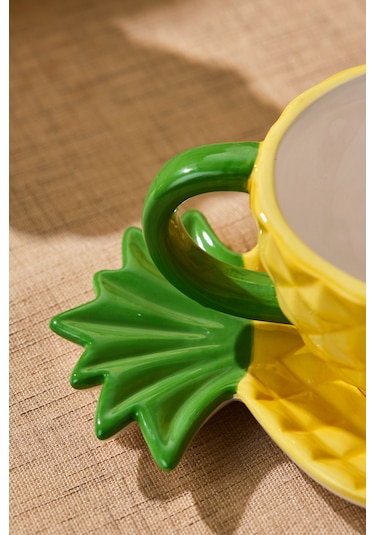 Karaca Pineapple Çay Fincanı 185 Ml Sarı
