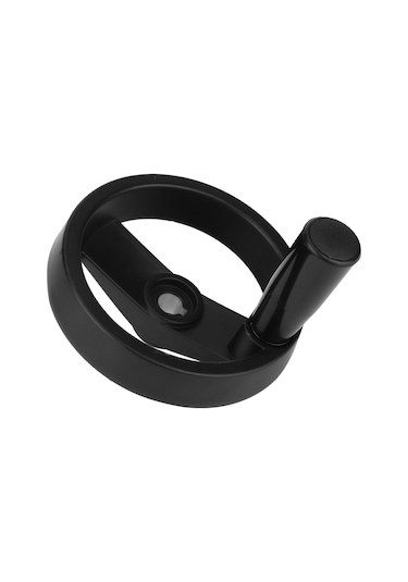 Samdoo Alüminyum Gövde Ve Nylon Kollü Katlanabilir Döner Makine Aleti El Tekerleği, 12x125mm, 4mm Anahtar Yolu, Sıkıcı Kullanim, Talaşlı İmalat İçin